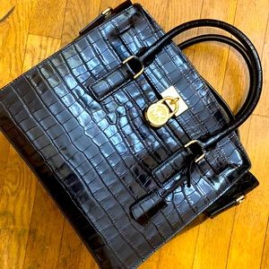 Black Michael Kors Lock and Key Purse